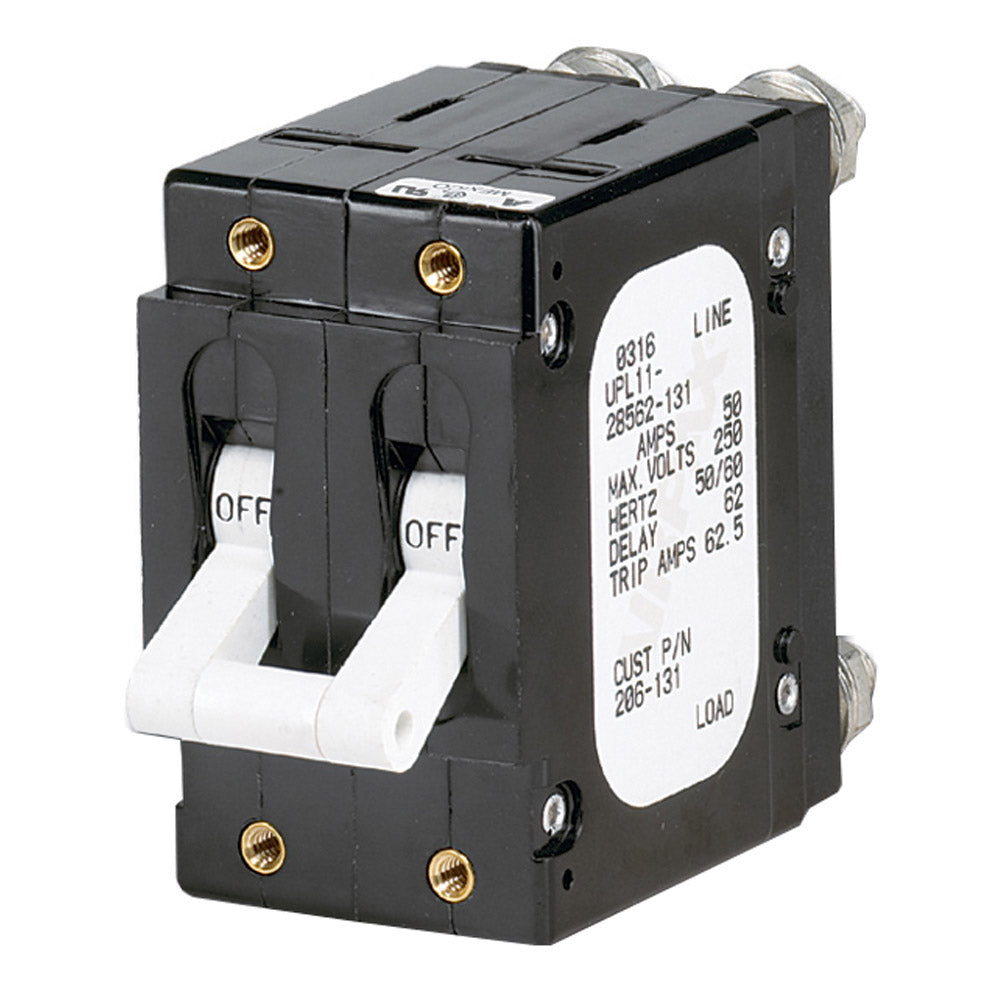 Paneltronics 'C' Frame Magnetic Circuit Breaker - 60 Amp - Double Pole - White [206-132] | Circuit Breakers by Paneltronics 