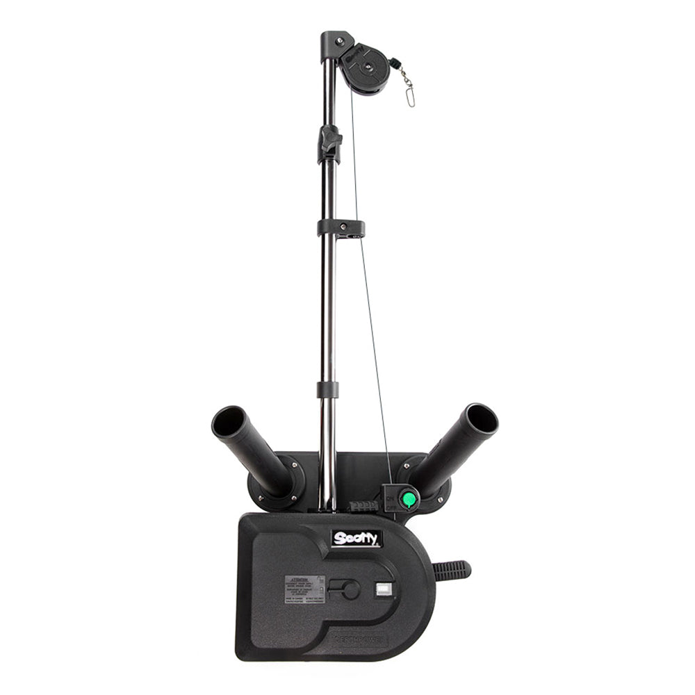 Scotty 1116 Propack 60" Telescoping Electric Downrigger w/ Dual Rod Holders and Swivel Base [1116] | Downriggers by Scotty 