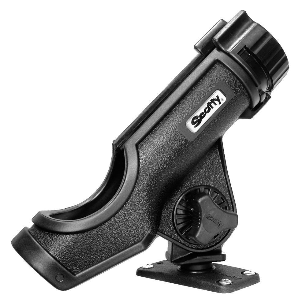 Scotty Powerlock Rod Holder Black w/244 Flush Deck Mount [231-BK] | Rod Holders by Scotty 