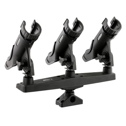 Scotty Triple Rod Holder w/3 230 Power Lock Rod Holders [256] | Rod Holders by Scotty 