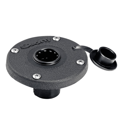 Scotty 344 Round Flush Deck Mount [344-BK] | Rod Holders by Scotty 