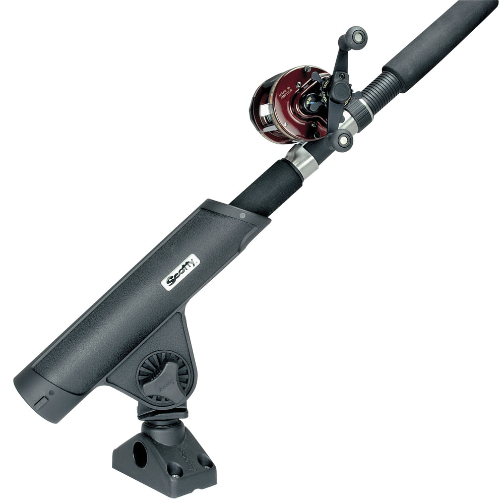 Scotty Rodmaster II Rod Holder w/241 Deck/Side Mount - Black [350] | Rod Holders by Scotty 