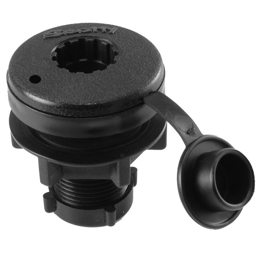 Scotty Compact Threaded Round Deck Mount [444-BK] | Accessories by Scotty 