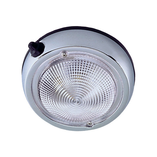 Perko Surface Mount Dome Light - 3 3/4" O.D. (3" Lens) - Chrome Plated [0300DP0CHR] | Dome/Down Lights by Perko 