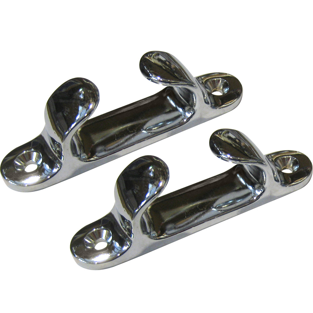 Perko 4" Straight Chock - Chrome Plated Zinc [1230DP0CHR] | Chocks by Perko 