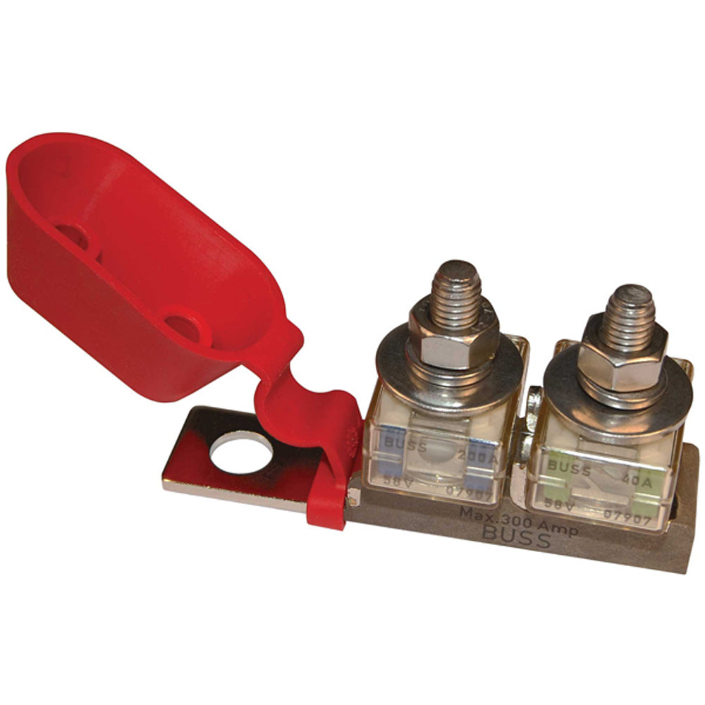 Blue Sea 2151 Terminal Fuse Block - 3/8" Mounting Hole - 2 Terminal Studs [2151] | Busbars, Connectors & Insulators by Blue Sea Systems 