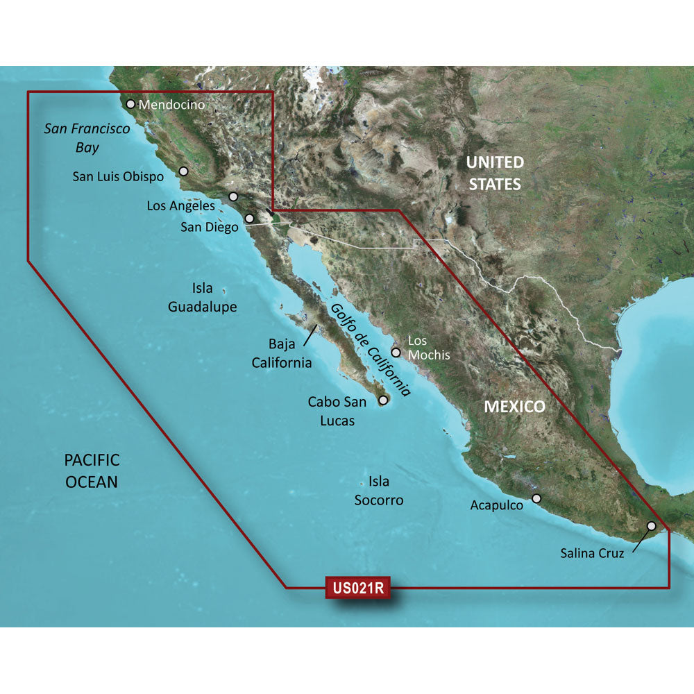 Garmin BlueChart g3 HD - HXUS021R - California - Mexico - microSD/SD [010-C0722-20] | Garmin BlueChart by Garmin 