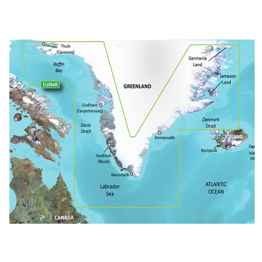 Garmin BlueChart g3 Vision HD - VEU064R - Greenland - microSD/SD [010-C1001-00] | Garmin BlueChart Vision Foreign by Garmin 