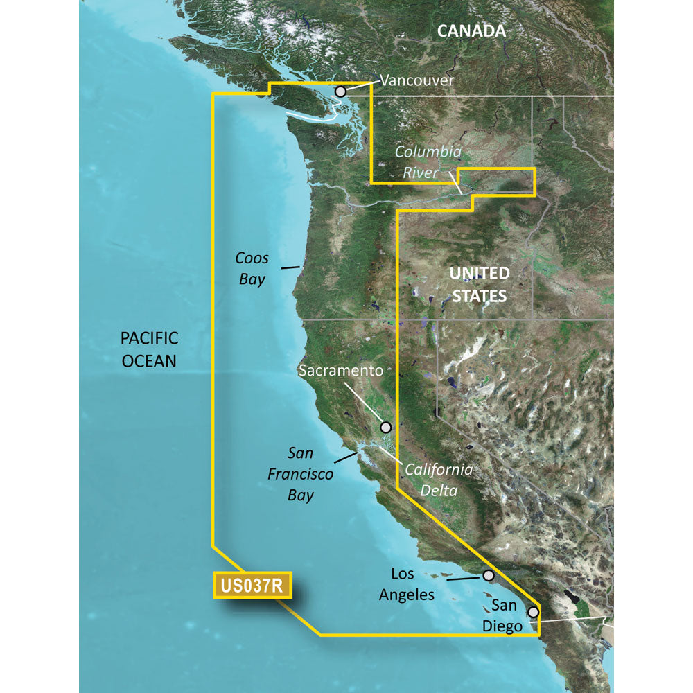 Garmin BlueChart g3 Vision HD - VUS037R - Vancouver - San Diego - microSD/SD [010-C1003-00] | Garmin BlueChart Vision by Garmin 