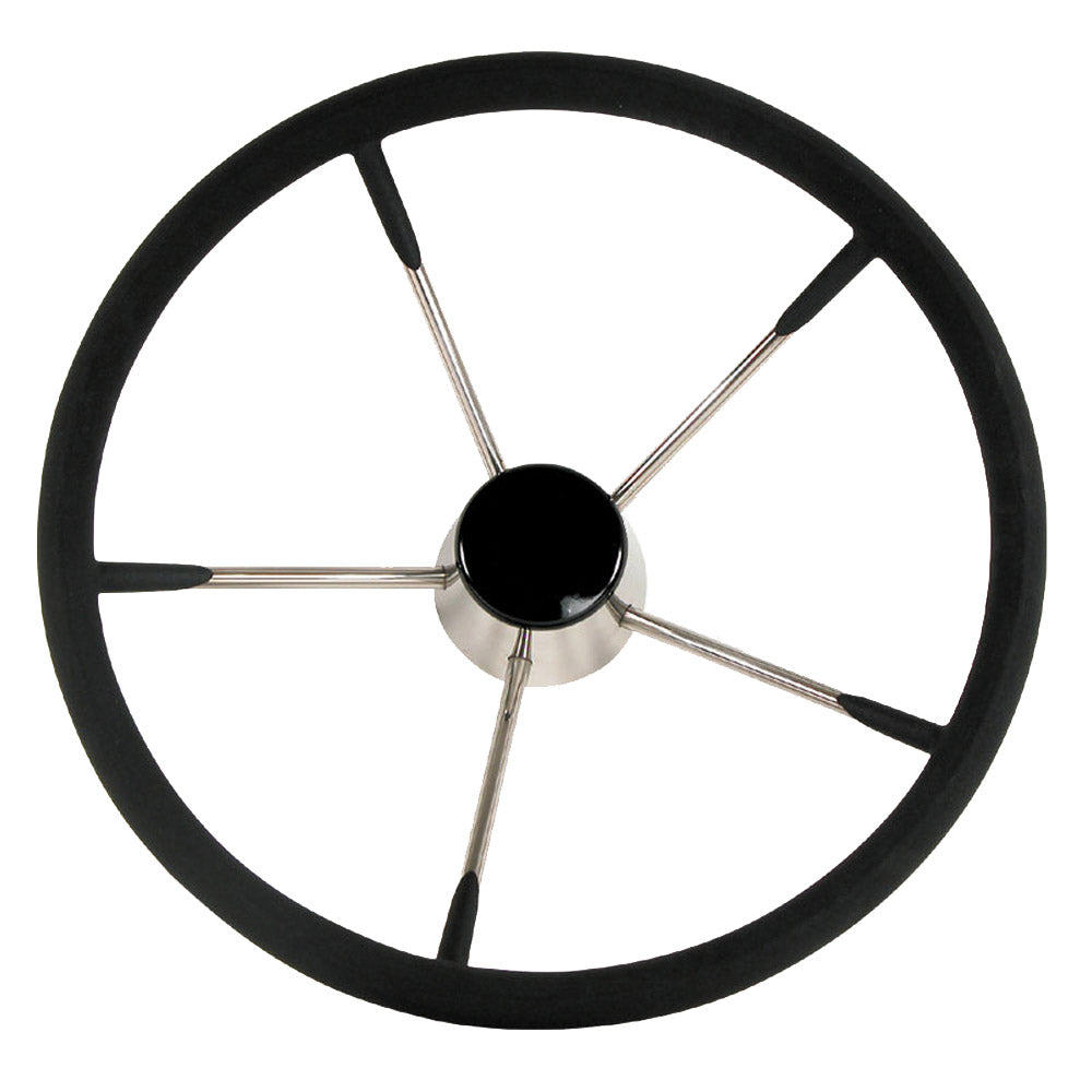 Whitecap Destroyer Steering Wheel - Black Foam, 15" Diameter [S-9004B] | Steering Wheels by Whitecap 