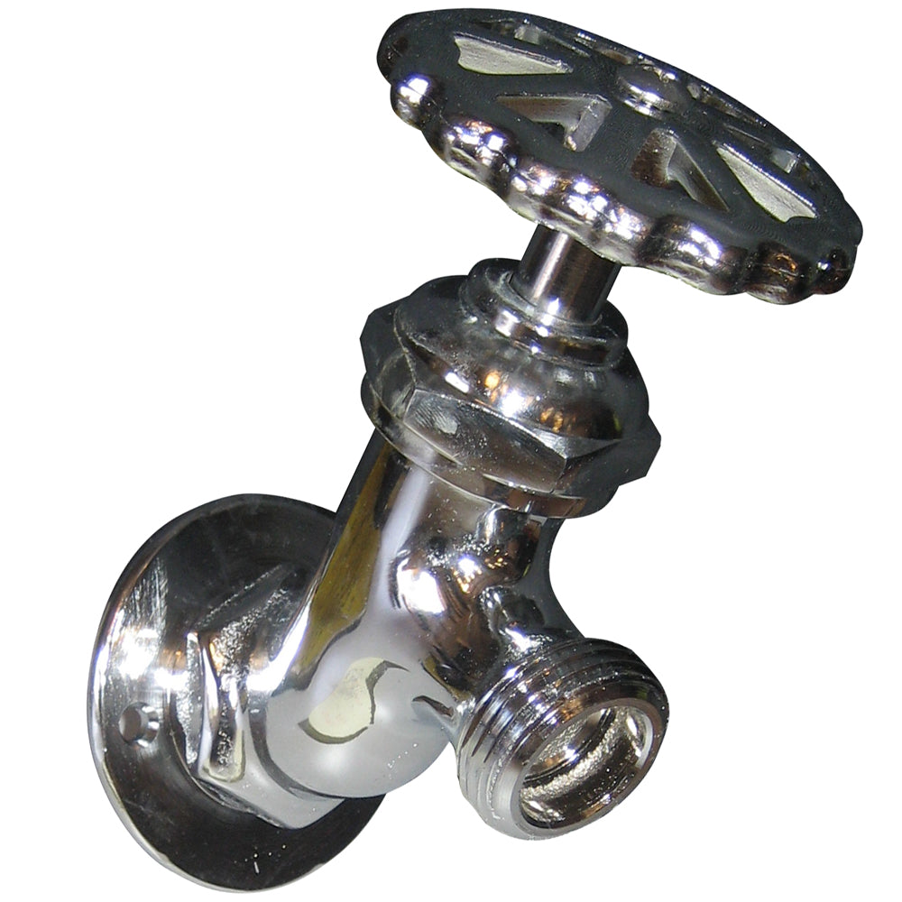 Whitecap CP Brass LG Sillcock 2-3/16" Base 4" Depth [P-2453C] | Fittings by Whitecap 