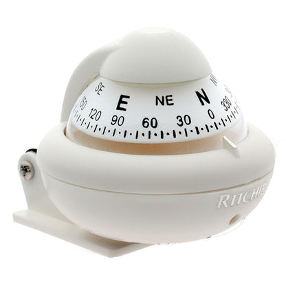 Ritchie X-10W-M RitchieSport Compass - Bracket Mount - White [X-10W-M] | Compasses - Magnetic by Ritchie 