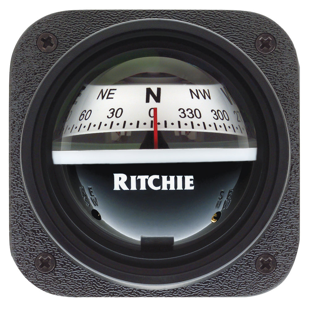 Ritchie V-527 Kayak Compass - Bulkhead Mount - White Dial [V-527] | Compasses by Ritchie 