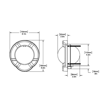 Ritchie SS-PR2 SuperSport Compass - Dash Mount - Black [SS-PR2] | Compasses by Ritchie 