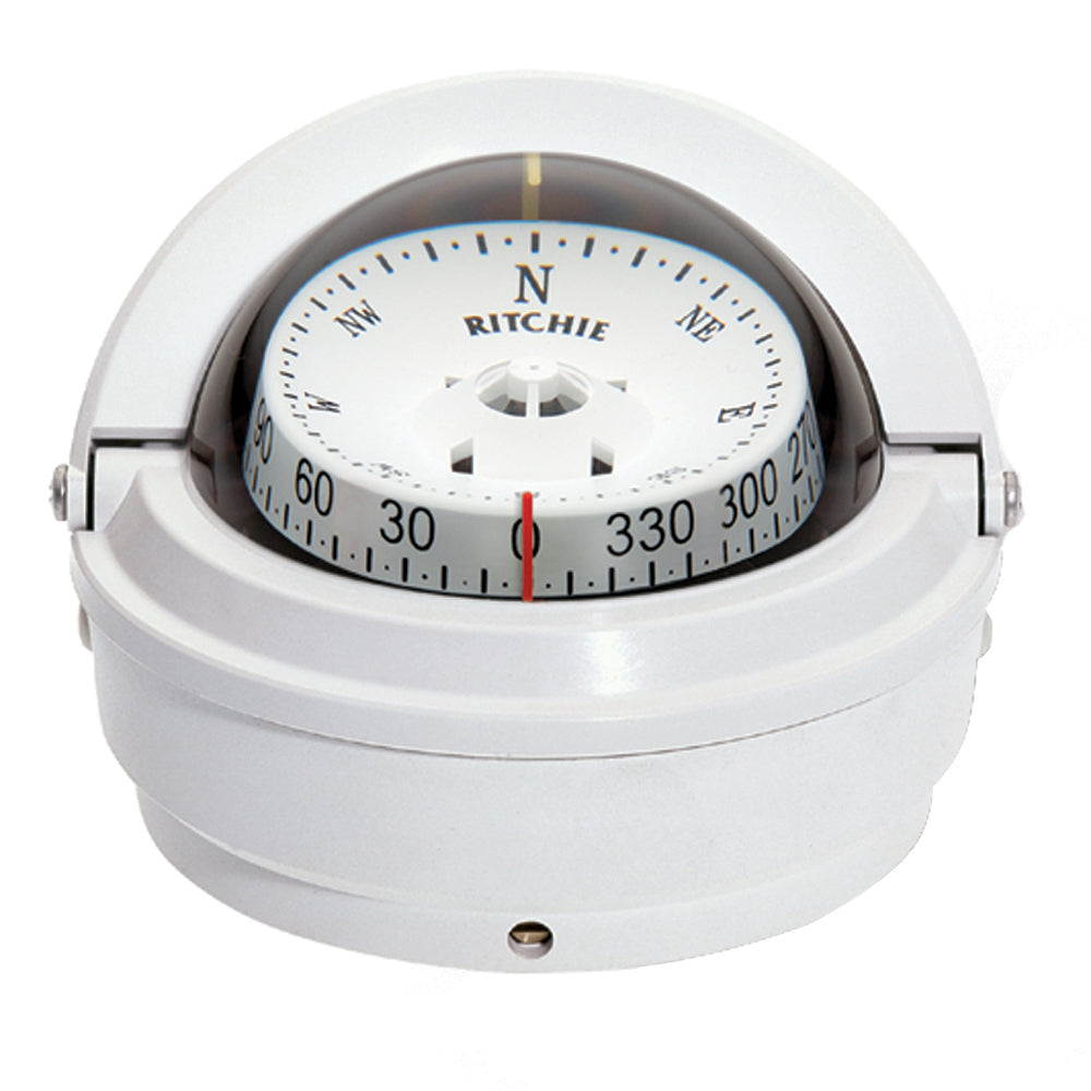 Ritchie S-87W Voyager Compass - Surface Mount - White [S-87W] | Compasses by Ritchie 