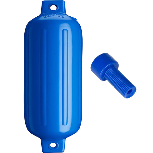 Polyform G-6 Twin Eye Fender 11" x 30" - Blue w/Adapter [G-6-BLUE] | Fenders by Polyform U.S. 