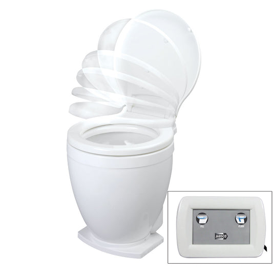 Jabsco Lite Flush Electric 12V Toilet w/Control Panel [58500-1012] | Marine Sanitation by Jabsco 