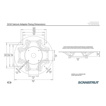 Scanstrut SC65 Satcom Mount [SC65] | Radar/TV Mounts by Scanstrut 