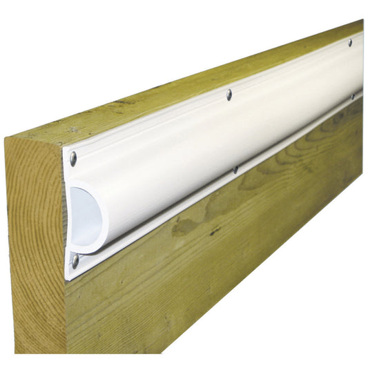 Dock Edge Standard "D" PVC Profile 16ft Roll - White [1190-F] | Bumpers/Guards by Dock Edge 