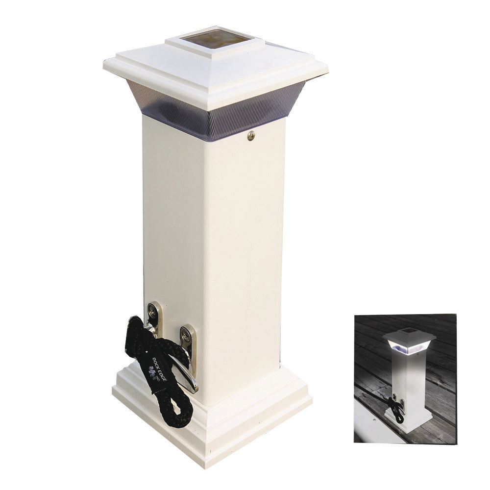 Dock Edge Cleatlite Solar Dock Light w/SS Mooring Cleat 12" [96-250-F] | Cleats by Dock Edge 