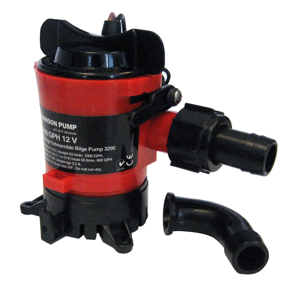 Johnson Pump 1000 GPH Bilge Pump 3/4" 12V Dura Ports [32903] | Bilge Pumps by Johnson Pump 