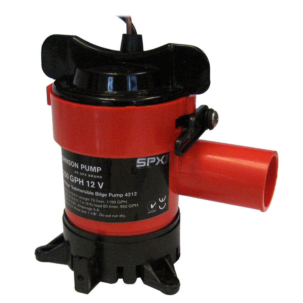 Johnson Pump 1250 GPH Bilge Pump 1-1/8" Hose 12V [42123] | Bilge Pumps by Johnson Pump 