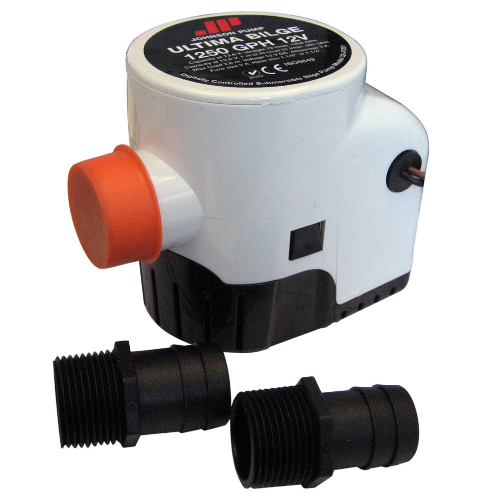 Johnson Pump Ultima Bilge 1250 GPH 1-1/8" & 1-1/4" Hose [32-47261-002] | Bilge Pumps by Johnson Pump 