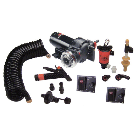 Johnson Pump Aqua Jet 5.2 GPH Wash Down/550 Live Well Kit [64634] | Washdown / Pressure Pumps by Johnson Pump 