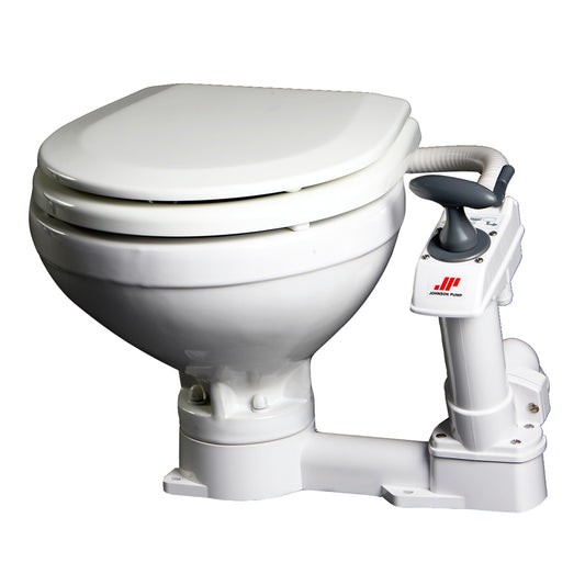Johnson Pump Compact Manual Toilet [80-47229-01] | Marine Sanitation by Johnson Pump 