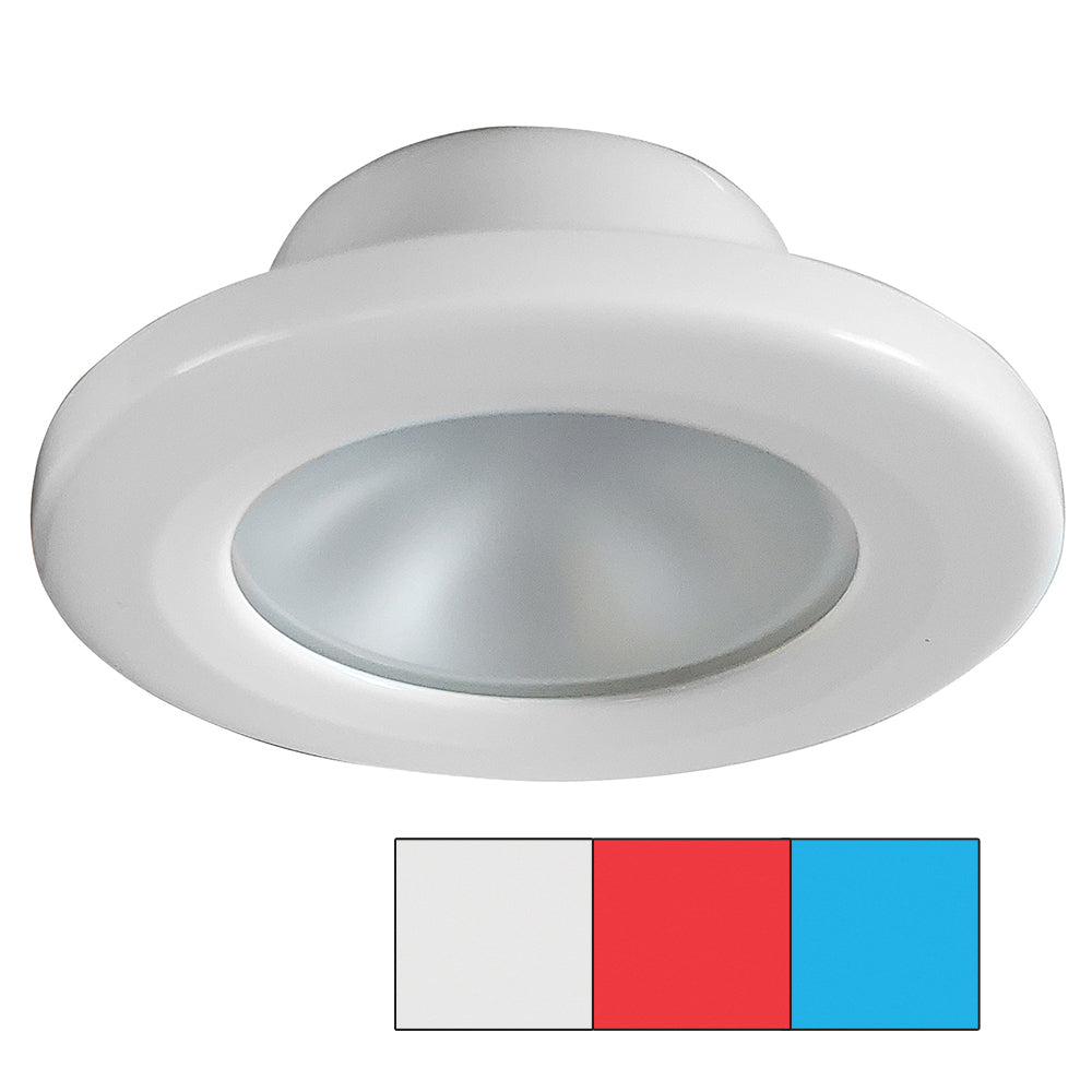 i2Systems Apeiron A3120 Screw Mount Light - Red, Cool White & Blue - White Finish [A3120Z-31HAE] | Dome/Down Lights by I2Systems Inc 