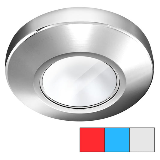 i2Systems Profile P1120 Tri-Light Surface Light - Red, Cool White  Blue - Chrome Finish [P1120Z-11HAE] | Dome/Down Lights by I2Systems Inc 