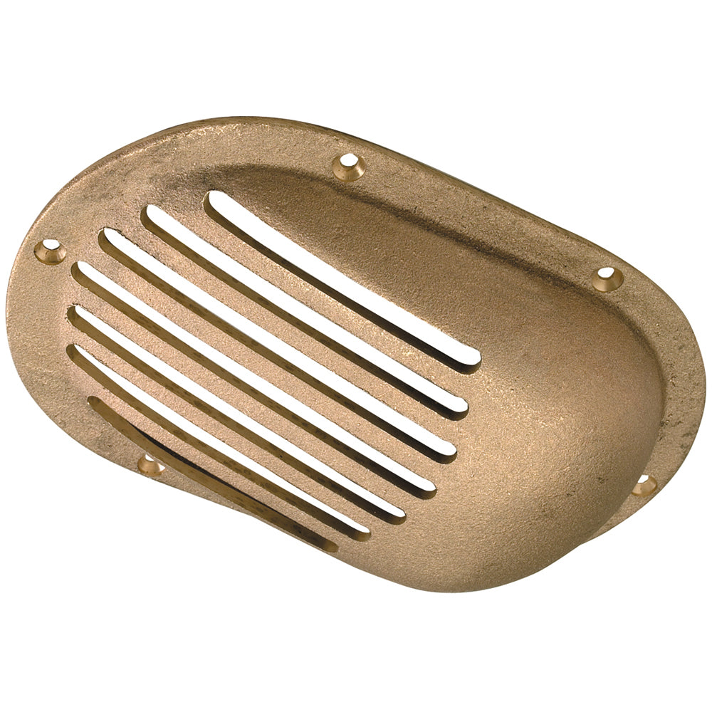 Perko 3-1/2" x 2-1/2" Scoop Strainer Bronze MADE IN THE USA [0066DP1PLB] | Thru-Hull Fittings by Perko 