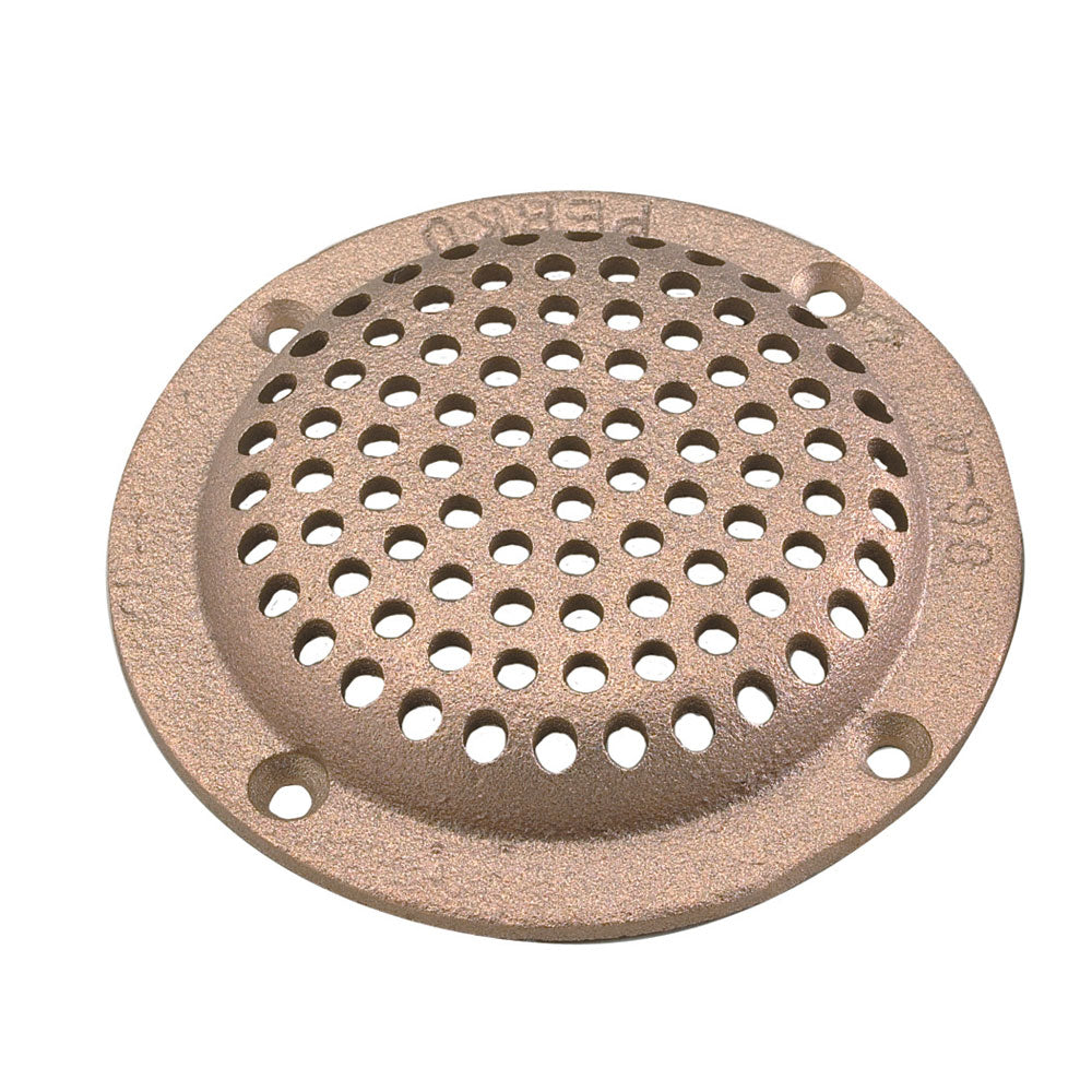 Perko 3-1/2" Round Bronze Strainer MADE IN THE USA [0086DP3PLB] | Fittings by Perko 