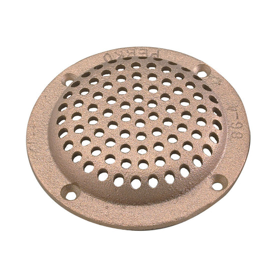 Perko 4" Round Bronze Strainer MADE IN THE USA [0086DP4PLB] | Fittings by Perko 