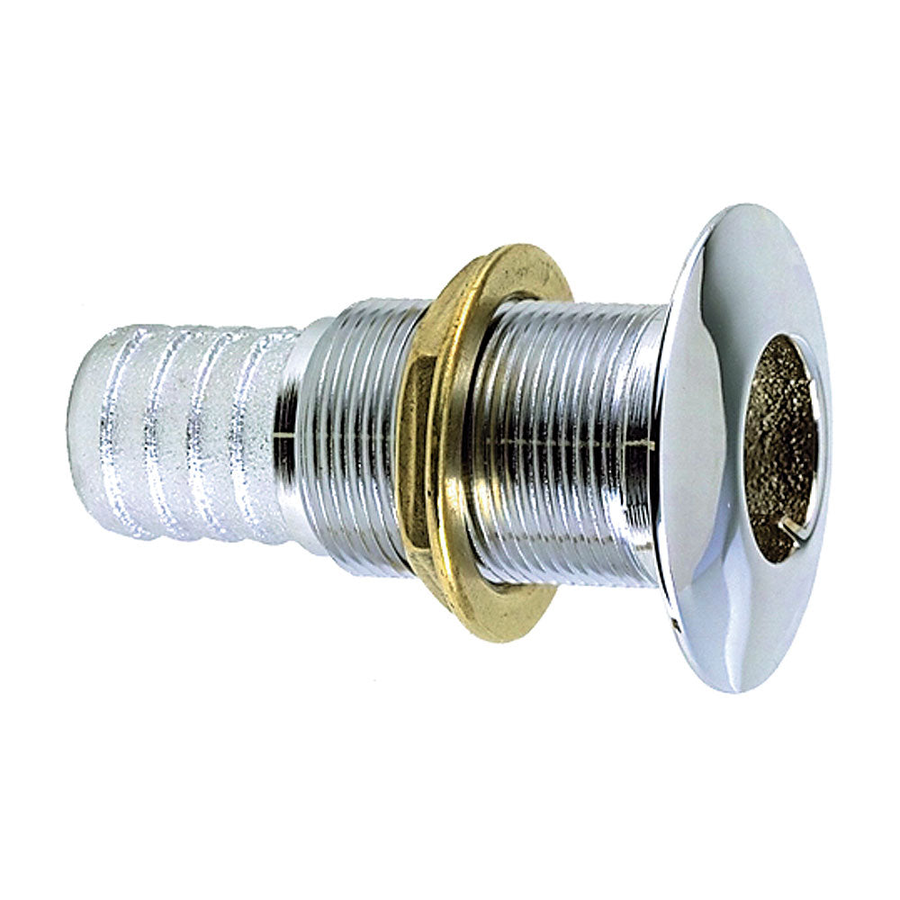 Perko 5/8" Thru-Hull Fitting f/ Hose Chrome Plated Bronze MADE IN THE USA [0350004DPC] | Thru-Hull Fittings by Perko 