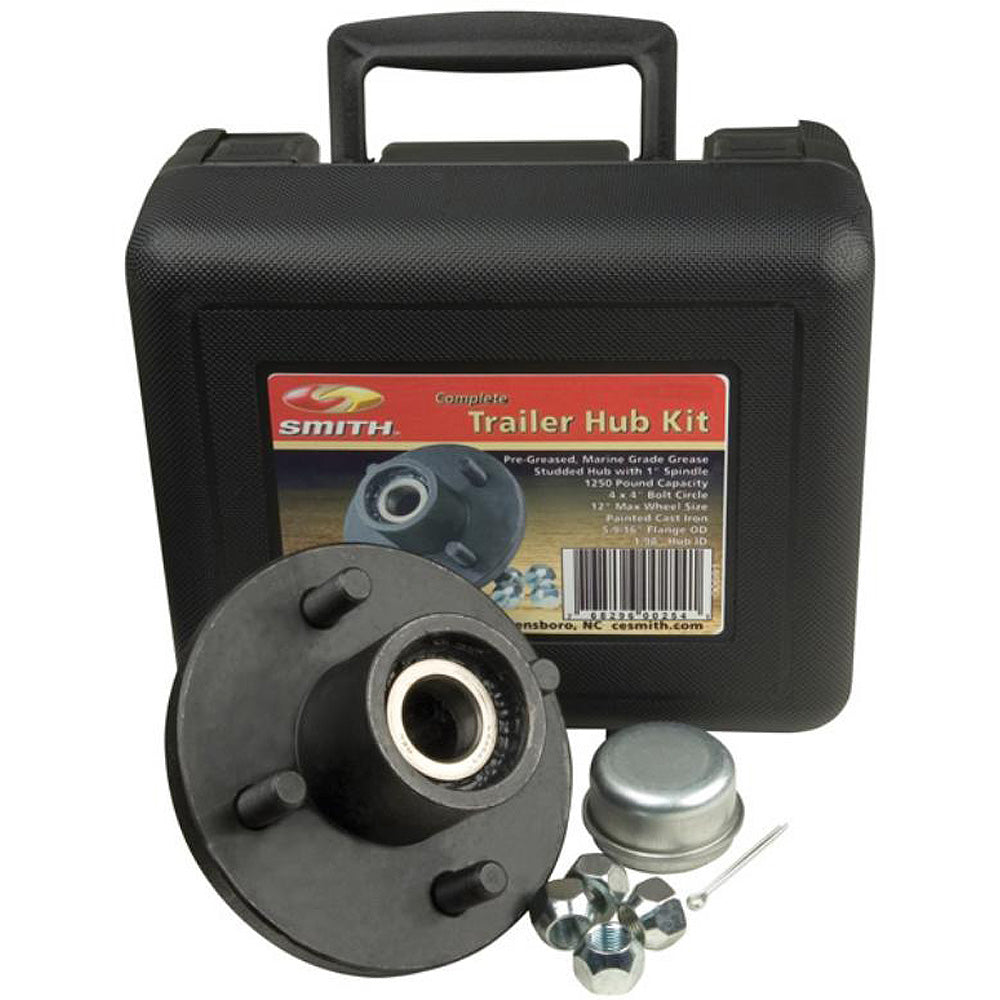 C.E. Smith Trailer Hub Kit Package 1-1/16" Stud 4 x 4 [13109] | Bearings & Hubs by C.E. Smith 