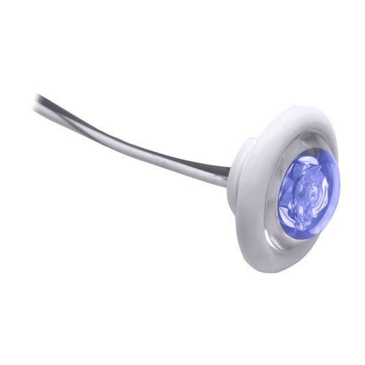 Innovative Lighting LED Bulkhead/Livewell Light "The Shortie" Blue LED w/ White Grommet [011-2540-7] | Interior / Courtesy Light by Innovative Lighting 