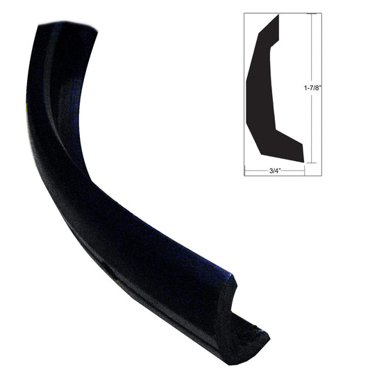 TACO Semi-Rigid Rub Rail Kit - Black w/No Insert - 30' [V11-4135BKA30-3] | Rub Rail by TACO Marine 