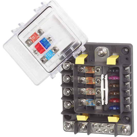 Blue Sea 7748 SafetyHub 150 Fuse Box [7748] | Fuse Blocks & Fuses by Blue Sea Systems 
