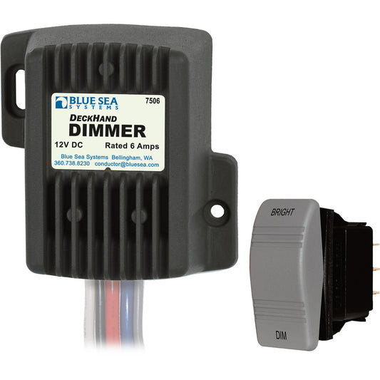 Blue Sea 7506 DeckHand Dimmer - 6 Amp/12V [7506] | Switches & Accessories by Blue Sea Systems 