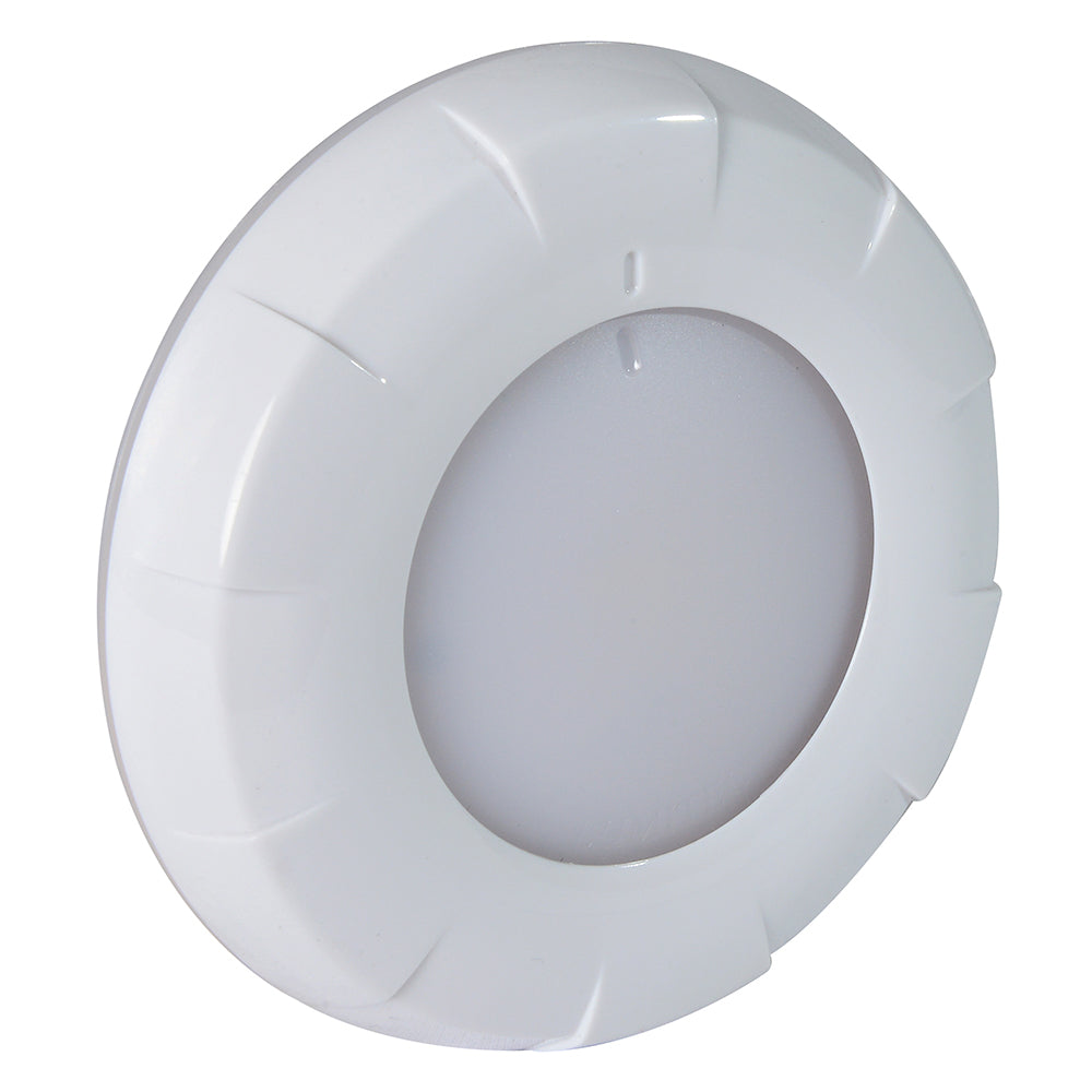 Lumitec Aurora LED Dome Light - White Finish - White/Blue Dimming [101075] | Dome/Down Lights by Lumitec 