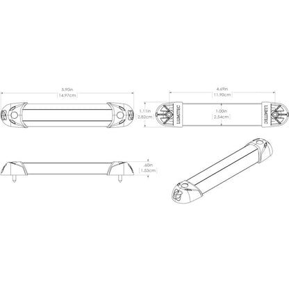 Lumitec MiniRail2 6" Light - White Non Dimming [101078] | Interior / Courtesy Light by Lumitec 