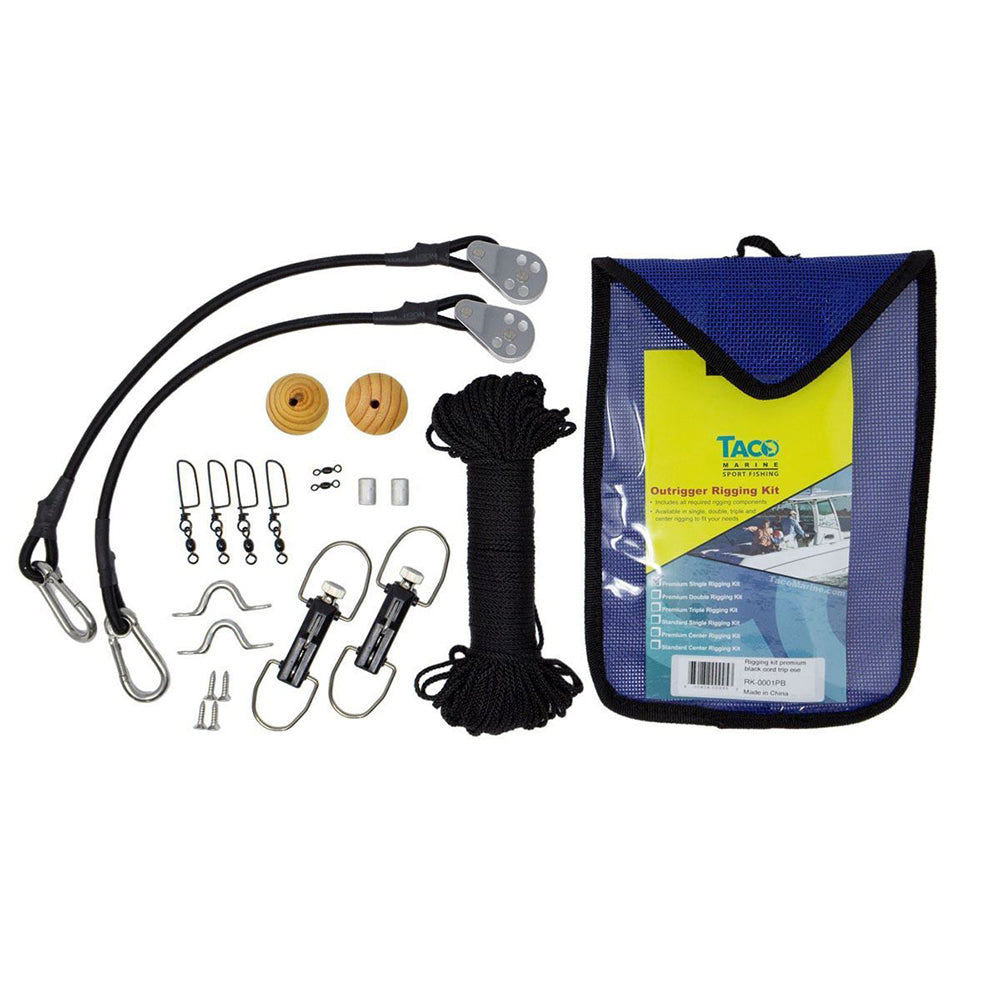 TACO Premium Rigging Kit - Single [RK-0001PB] | Outrigger Accessories by TACO Marine 