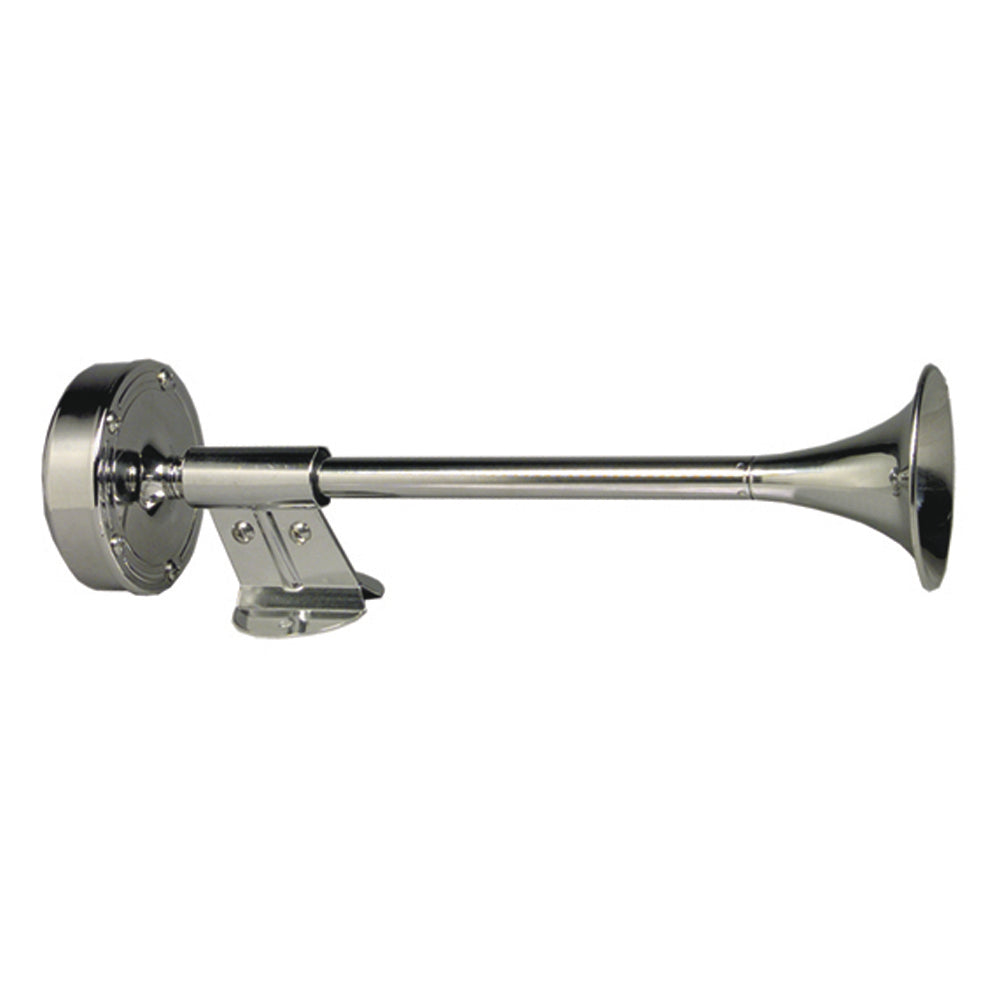 Schmitt Marine Deluxe All-Stainless Shorty Single Trumpet Horn - 12V [10009] | Horns by Schmitt Marine 