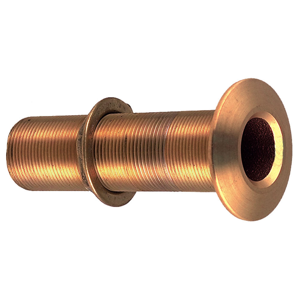 Perko 3/4" Thru-Hull Fitting w/Pipe Thread Bronze Extra Long - Max Hull 5" Thick [0348DP5PLB] | Thru-Hull Fittings by Perko 