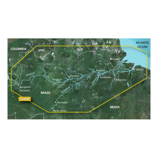 Garmin BlueChart g3 HD - HXSA009R - Amazon River - microSD/SD [010-C1066-20] | Garmin BlueChart Foreign by Garmin 