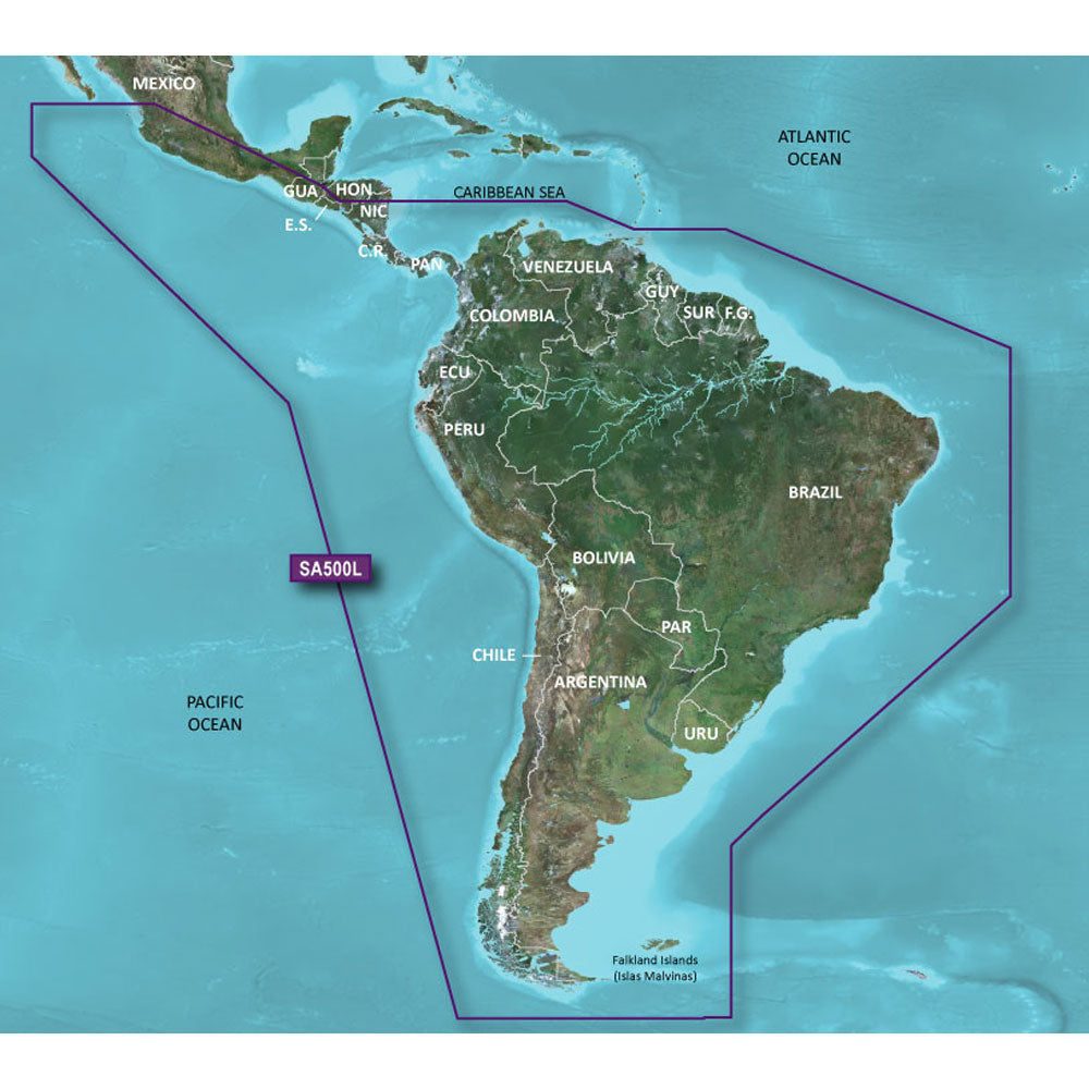 Garmin BlueChart g3 HD - HXSA600X - South America - microSD/SD [010-C1067-20] | Garmin BlueChart Foreign by Garmin 