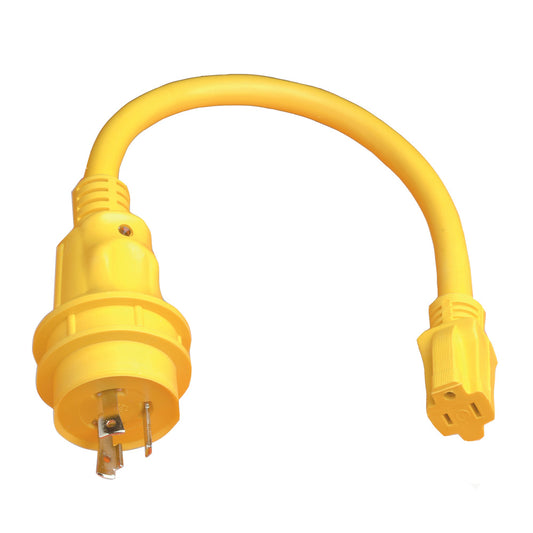 Marinco Pigtail Adapter - 15A Female to 30A Male [105SPP] | Shore Power by Marinco 