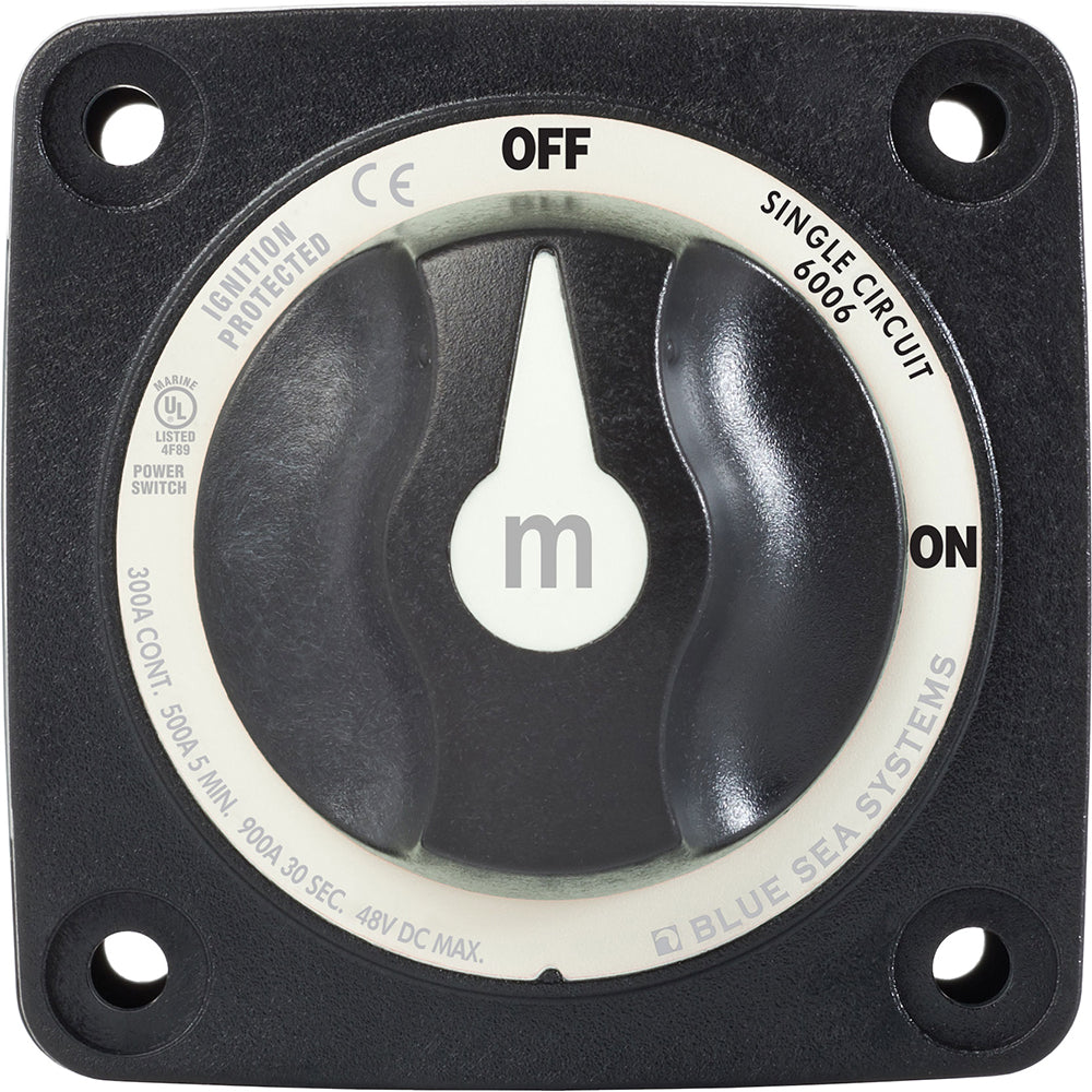 Blue Sea 6007200 Battery Switch Mini - 4 Position - Black [6007200] | Battery Management by Blue Sea Systems 