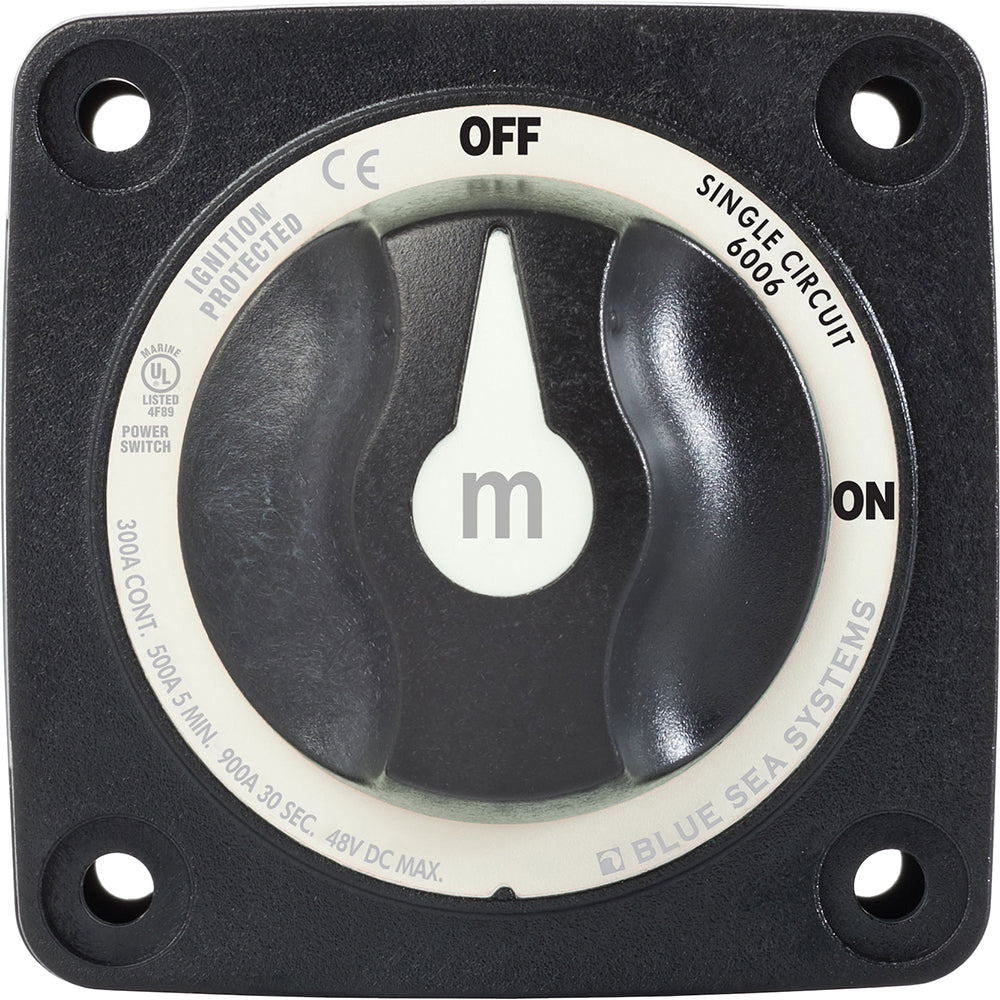 Blue Sea 6006200 Battery Switch Mini ON/OFF - Black [6006200] | Battery Management by Blue Sea Systems 